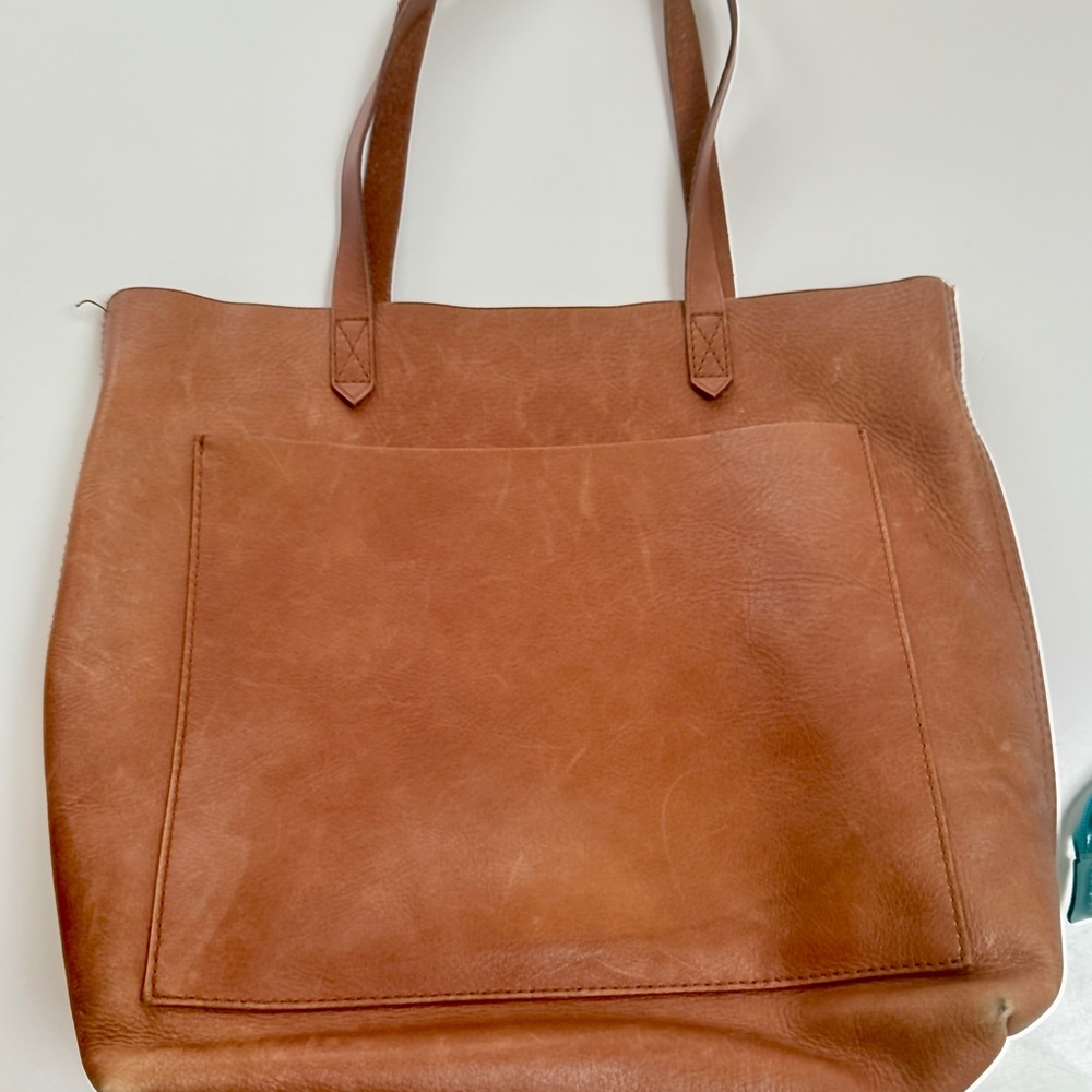 J. Crew Brown Leather Tote Bag
